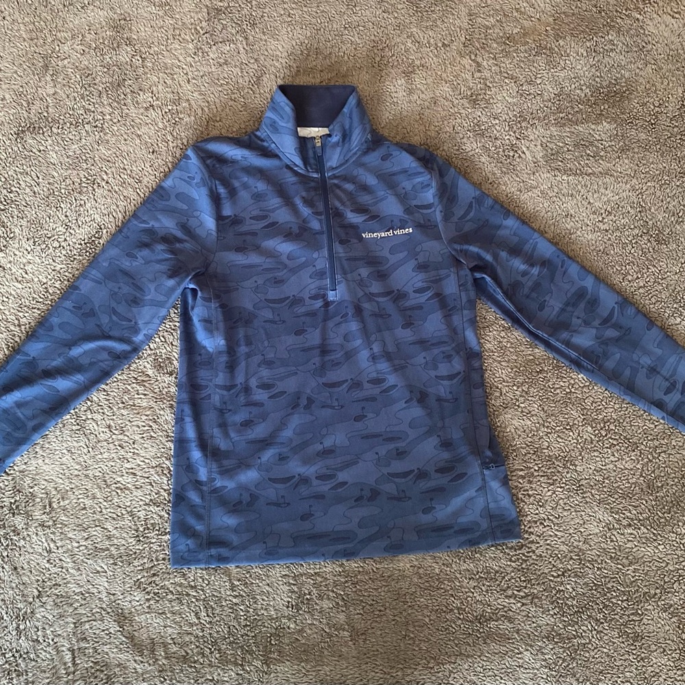 Vineyard Vines Men’s Performance 1/4 Zip Athletic Shirt Dark Blue Golf Size XS
